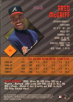 1997 Bowman's Best #94 Fred McGriff Back