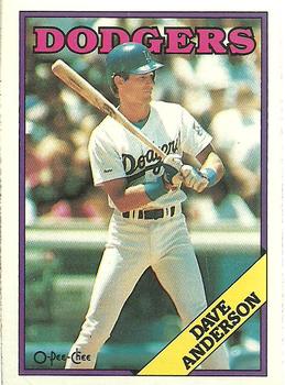 1988 O-Pee-Chee #203 Dave Anderson Front