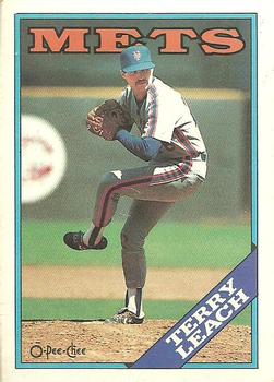 1988 O-Pee-Chee #391 Terry Leach Front