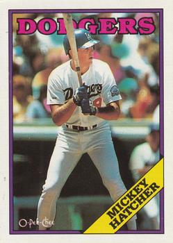 1988 O-Pee-Chee #339 Mickey Hatcher Front