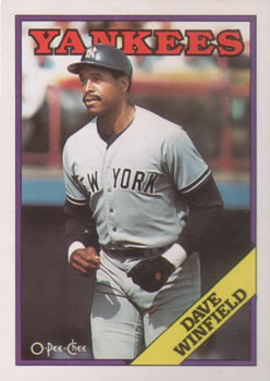1988 O-Pee-Chee #89 Dave Winfield Front