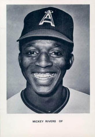 1974 California Angels Photocards #NNO Mickey Rivers Front