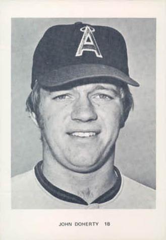 1974 California Angels Photocards #NNO John Doherty Front