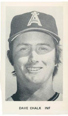 1975 California Angels Photocards #NNO Dave Chalk Front