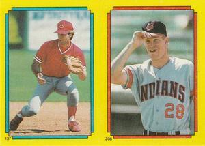 1988 O-Pee-Chee Stickers #137 / 208 Nick Esasky / Cory Snyder Front