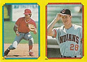 1988 Topps Stickers #137 / 208 Nick Esasky / Cory Snyder Front