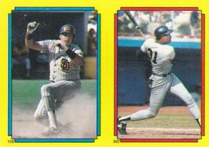 1988 Topps Stickers #106 / 302 Carmelo Martinez / Dave Winfield Front