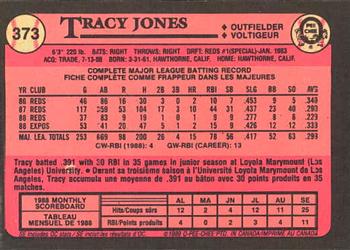 1989 O-Pee-Chee #373 Tracy Jones Back