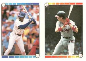 1989 O-Pee-Chee Stickers #59 / 298 Alfredo Griffin / Steve Lyons Front