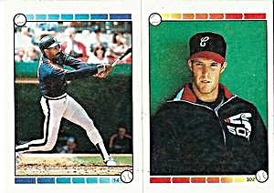 1989 Topps Stickers #14 / 302 Kevin Bass / Jack McDowell Front