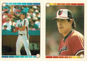 1989 Topps Stickers #91 / 234 Howard Johnson / Rene Gonzales Front