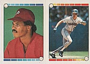 1989 Topps Stickers #117 / 218 Juan Samuel / Henry Cotto Front