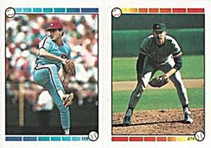 1989 Topps Stickers #118 / 274 Shane Rawley / Doyle Alexander Front