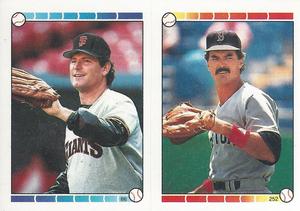 1989 Topps Stickers #86 / 252 Don Robinson / Dwight Evans Front