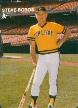 1984 Mother's Cookies Oakland Athletics #1 Steve Boros Front
