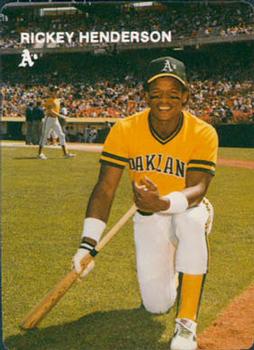 1984 Mother's Cookies Oakland Athletics #2 Rickey Henderson Front