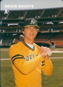 1984 Mother's Cookies Oakland Athletics #6 Bruce Bochte Front