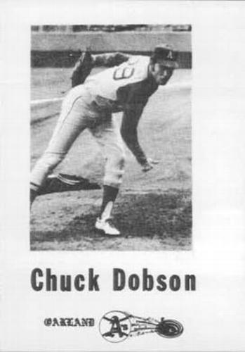 1969 Broder Oakland Athletics #NNO Chuck Dobson Front