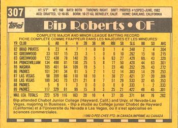1990 O-Pee-Chee #307 Bip Roberts Back