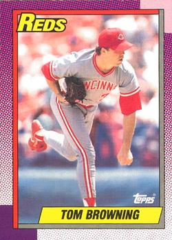 1990 O-Pee-Chee #418 Tom Browning Front