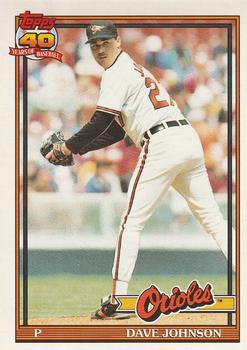 1991 O-Pee-Chee #163 Dave Johnson Front