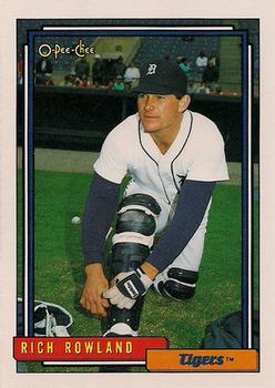 1992 O-Pee-Chee #472 Rich Rowland Front