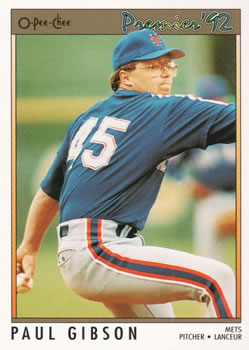 1992 O-Pee-Chee Premier #174 Paul Gibson Front