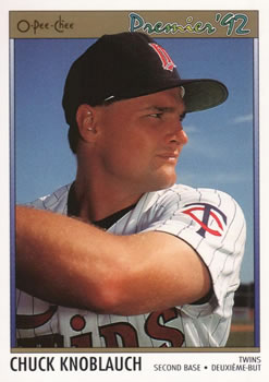 1992 O-Pee-Chee Premier #35 Chuck Knoblauch Front