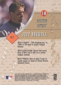 1997 Bowman's Best - Best Cuts #BC7 Jeff Bagwell Back