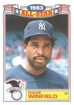 1984 Topps - Glossy All-Stars #8 Dave Winfield Front