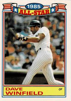 1986 Topps - Glossy All-Stars #8 Dave Winfield Front