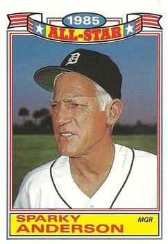 1986 Topps - Glossy All-Stars #1 Sparky Anderson Front