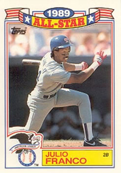 1990 Topps - Glossy All-Stars #14 Julio Franco Front