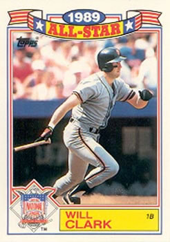 1990 Topps - Glossy All-Stars #2 Will Clark Front
