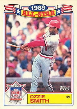 1990 Topps - Glossy All-Stars #5 Ozzie Smith Front