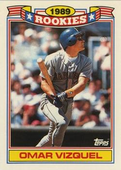 1990 Topps - Glossy Rookies #28 Omar Vizquel Front
