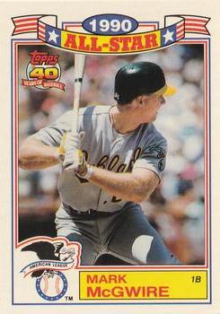 1991 Topps - Glossy All-Stars #2 Mark McGwire Front