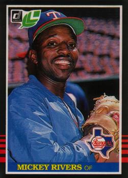 1985 Leaf #35 Mickey Rivers Front