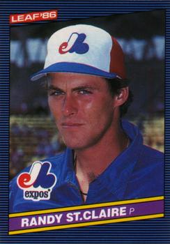 1986 Leaf #229 Randy St. Claire Front