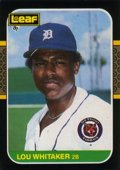 1987 Leaf #78 Lou Whitaker Front