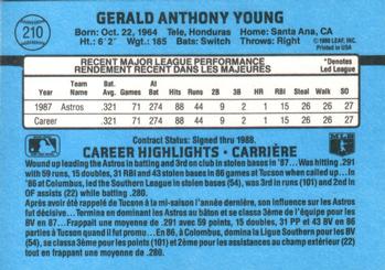 1988 Leaf #210 Gerald Young Back