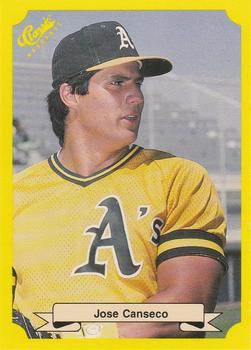 1987 Classic Update Yellow #125 Jose Canseco Front