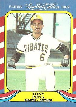 1987 Fleer Limited Edition #32 Tony Pena Front