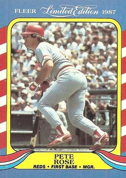 1987 Fleer Limited Edition #36 Pete Rose Front