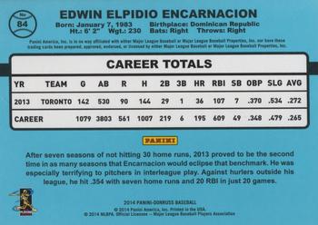 2014 Donruss #84 Edwin Encarnacion Back