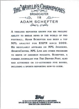2014 Topps Allen & Ginter #118 Adam Schefter Back