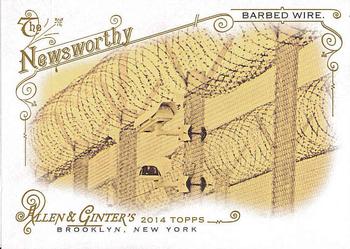 2014 Topps Allen & Ginter #341 Barbed Wire Front