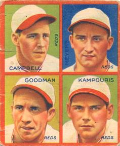 1935 Goudey 4-in-1 (R321) #NNO Billy Campbell / Billy Myers / Ival Goodman / Alex Kampouris Front