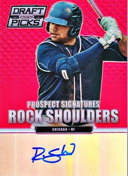 2013 Panini Prizm Perennial Draft Picks - Prospect Signatures Red Prizms #72 Rock Shoulders Front