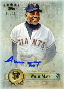 2013 Topps Five Star - Autographs #FSBA-WMA Willie Mays Front